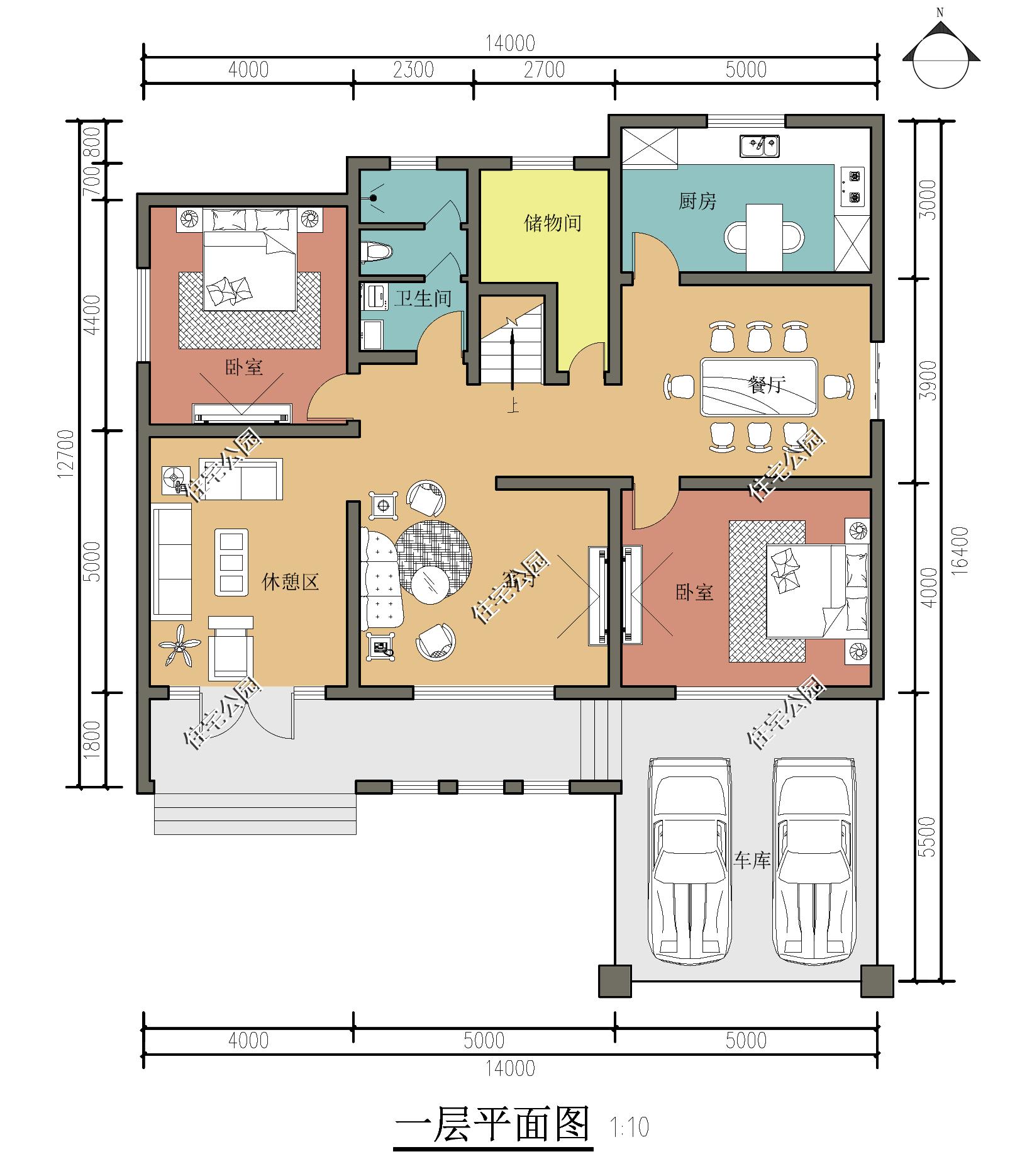 车子买不起，车库必须要，5套带车库的户型合集