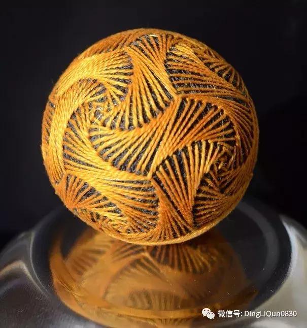 球刺绣教程,手鞠球刺绣