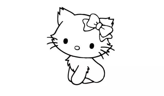 漂亮简单萌萌哒小猫咪绘画,萌萌哒猫咪简笔画