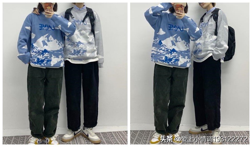 今年流行的情侣款毛衣,情侣本命年红色毛衣