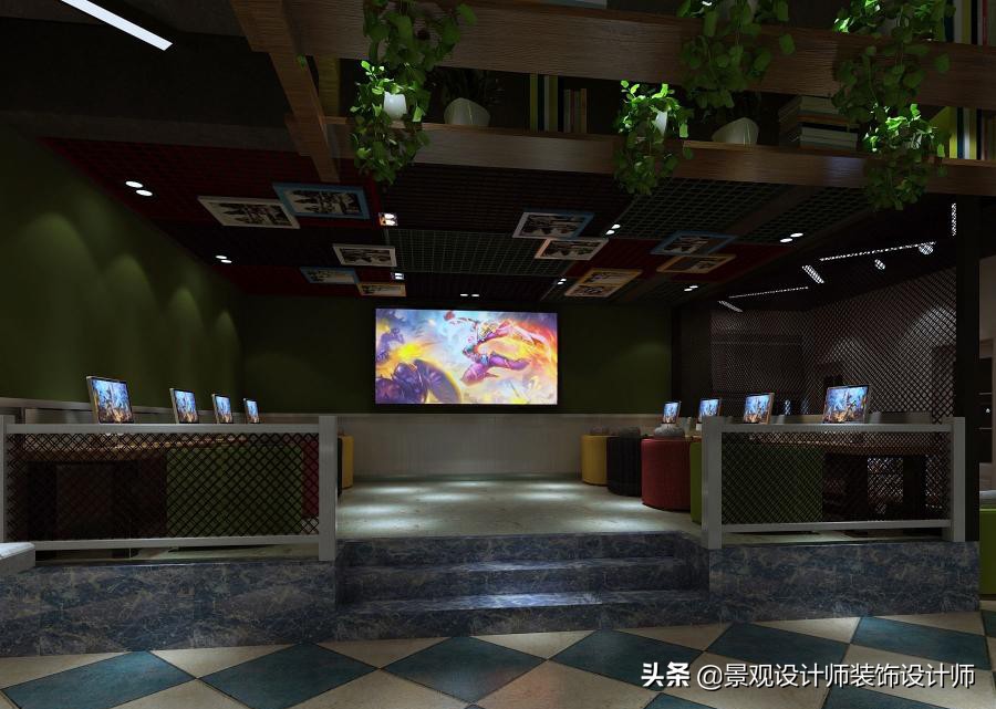 网咖设计效果图,网咖设计图哪找