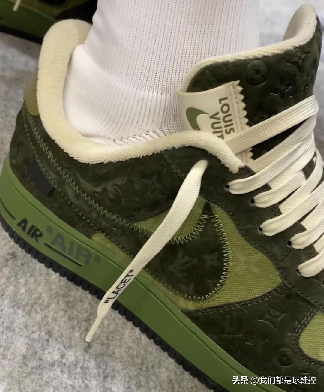 lv联名nikeaf1,nike和lv联名af1蓝色