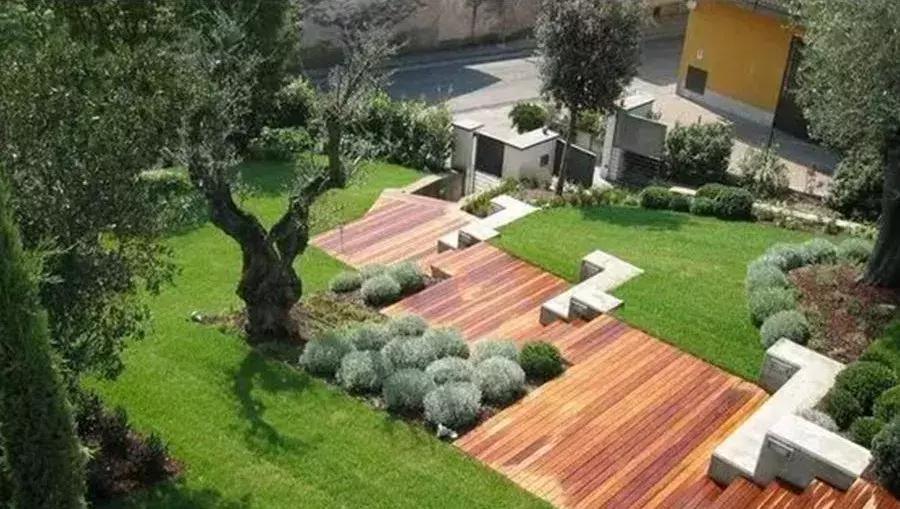 庭院铺装的节奏感与多样性,庭院的音乐