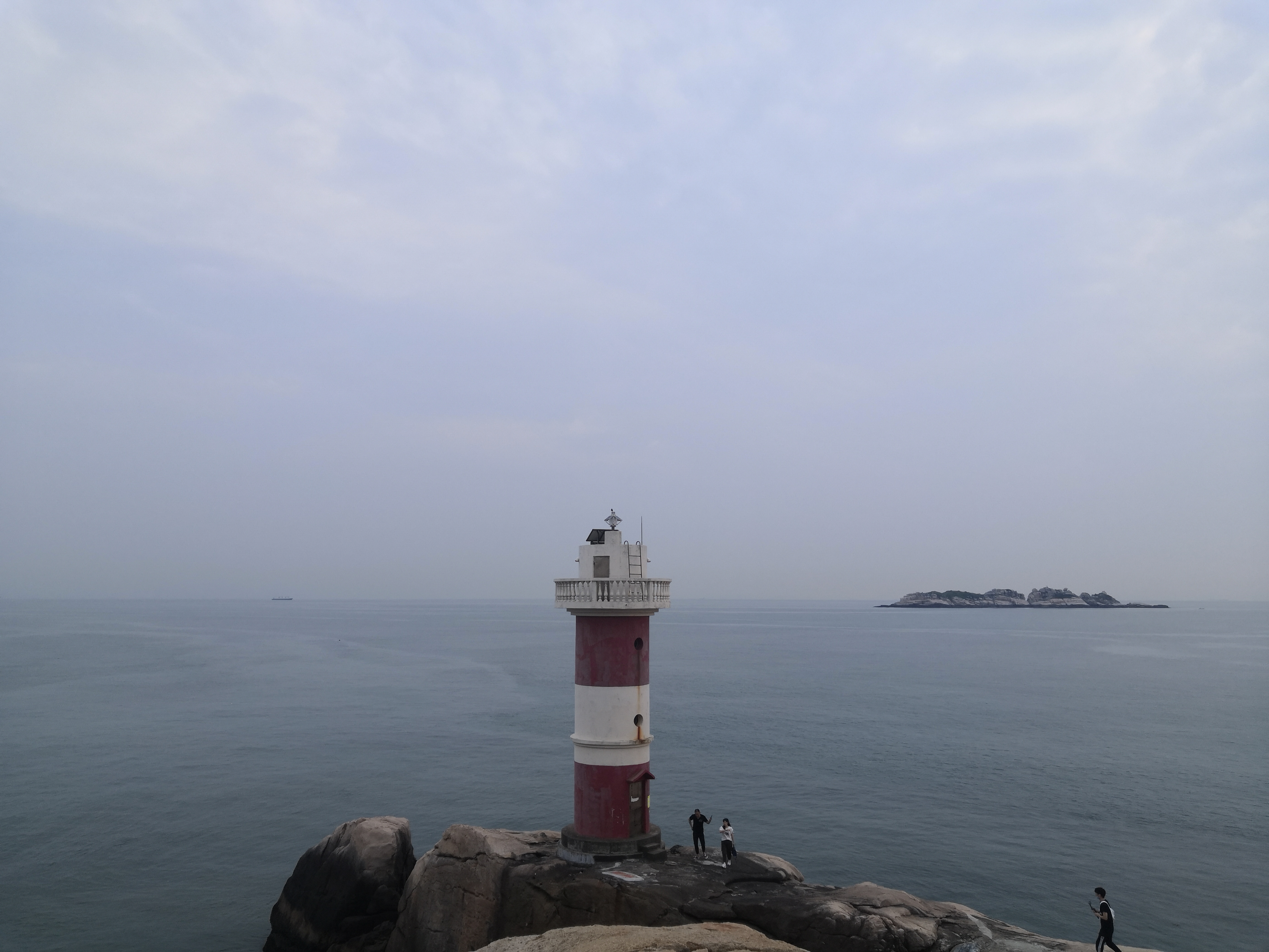 夕阳下美丽的东极岛,东极岛岛屿