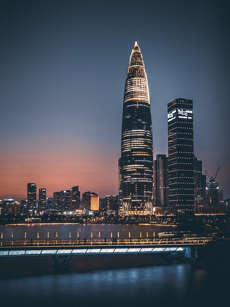 深圳华润春笋大厦最早效果图,深圳华润大厦原设计图