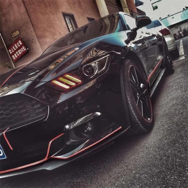 退伍军人将Mustang打造成美式警车，车头载着妹纸真是帅！