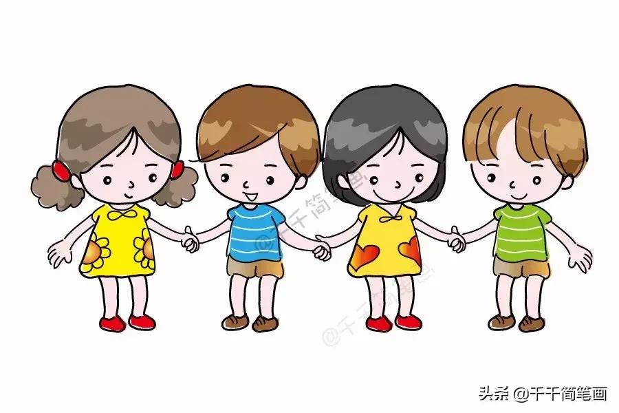 人物创意简笔画儿童,家长特色简笔画