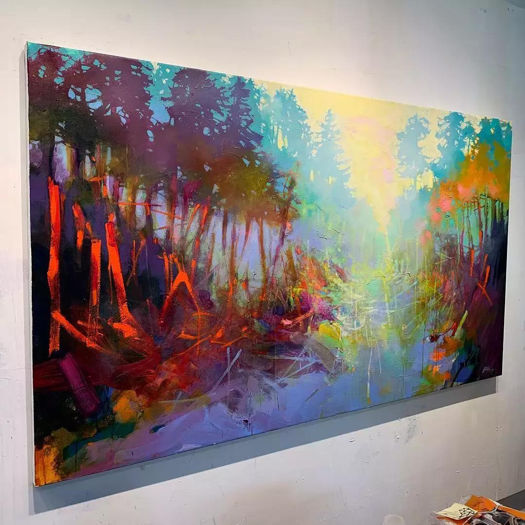 三个画家笔下的雪景,三位油画家的风景画