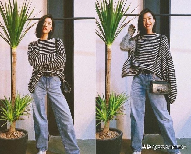 超级火爆的老爹裤,今年最火网红老爹裤
