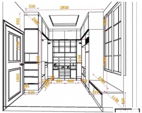 现场8门衣柜设计效果图,定制通顶衣柜尺寸标准是多少