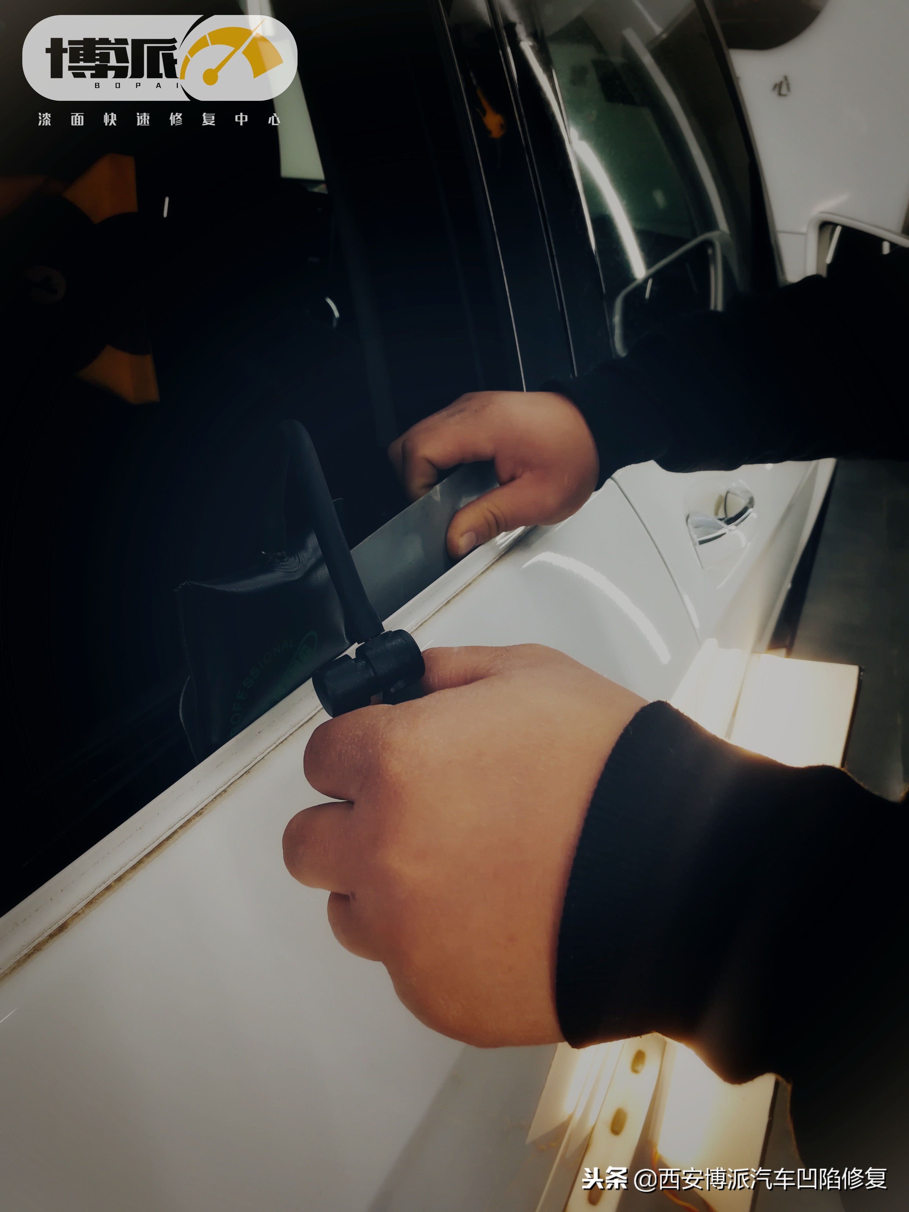 汽车凹陷修复能做到100%吗,汽车凹陷可以从车体里面修复吗