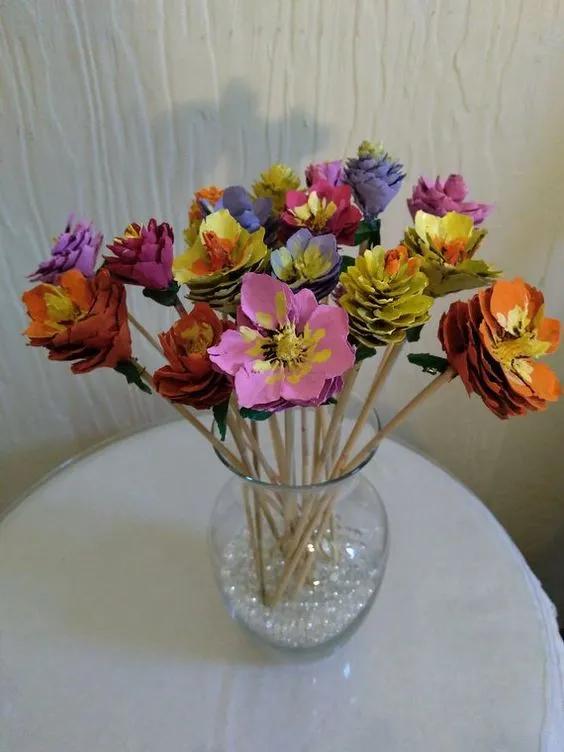 关于神奇的大自然的手工制作,100种松塔手工制作欣赏