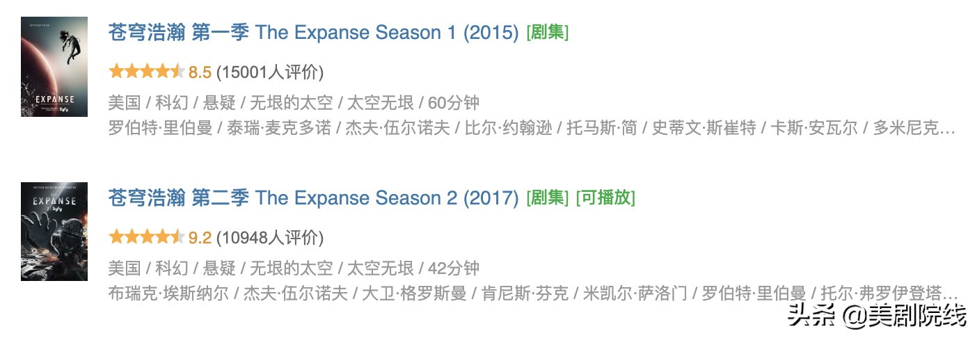 全球十大最好看的科幻美剧排名,超好看的科幻美剧强力推荐