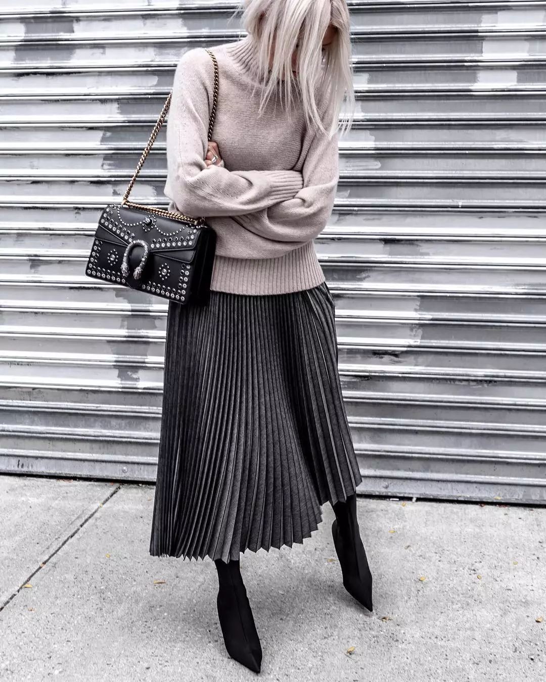 冬季百褶裙怎么选显瘦,长款百褶裙测评秋冬搭配