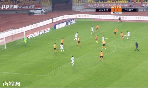 武汉卓尔|刘云黄金左脚梅开二度“双杀”富力稳居第六