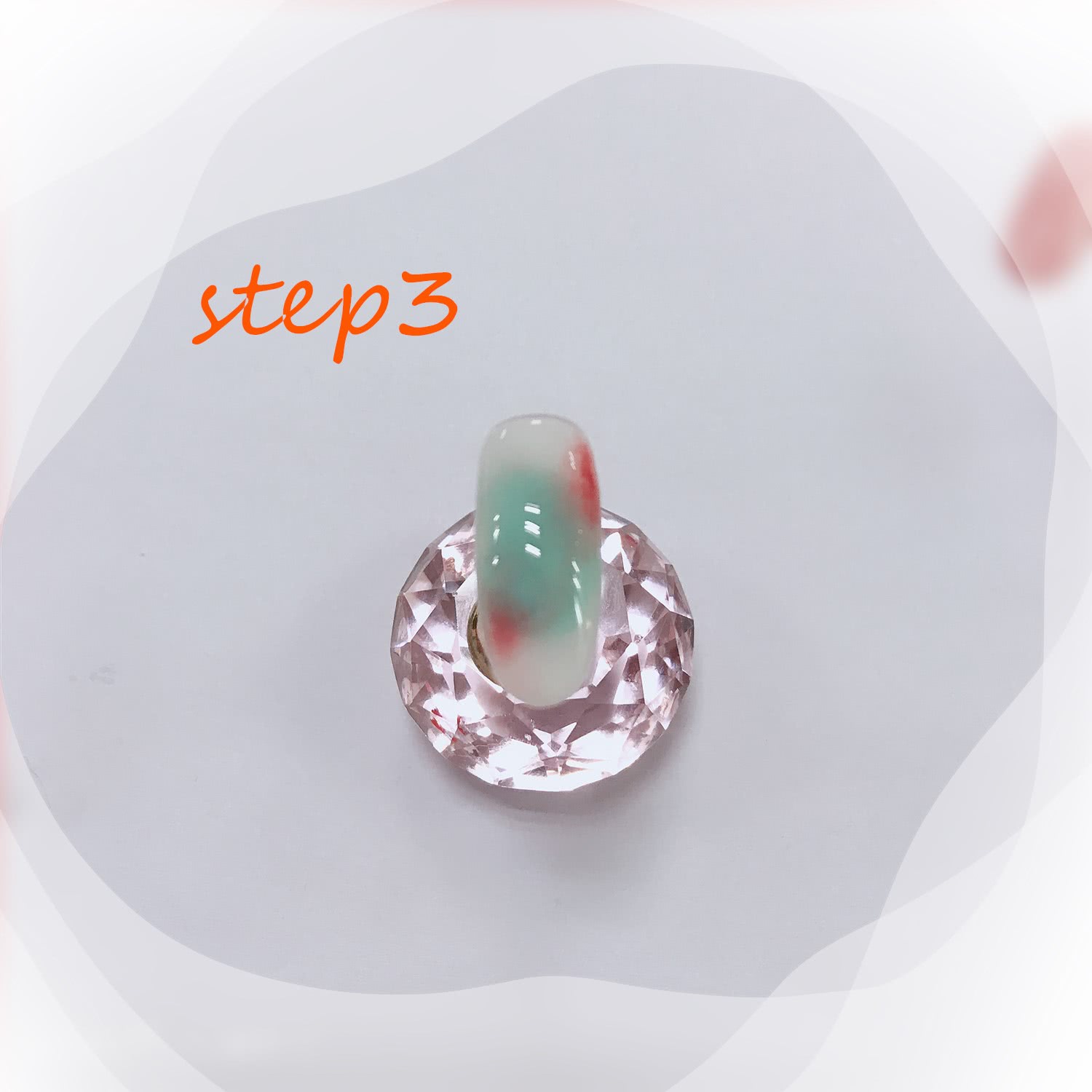 短款29号光疗晕染裸色贝壳美甲,贝壳美甲教程视频初学