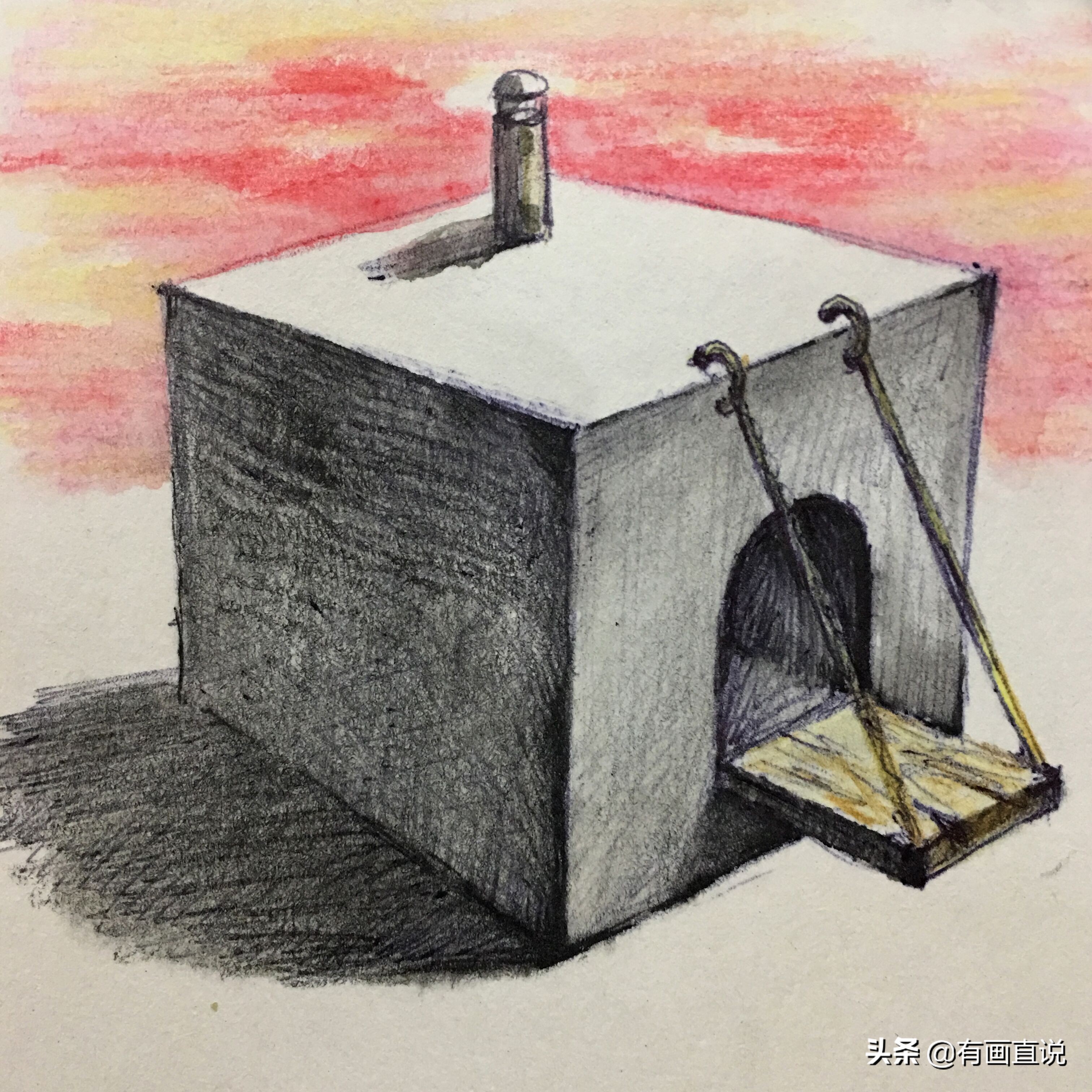 创意素描图片临摹大全4k,零基础简单素描画临摹