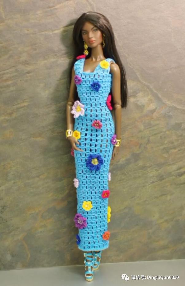 针织连衣裙女娃娃裙,高端丝绒长款娃娃连衣裙