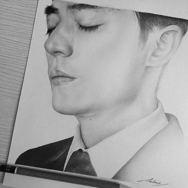 如何画出夸张的人物肖像画,当灵魂画手模仿大师作画