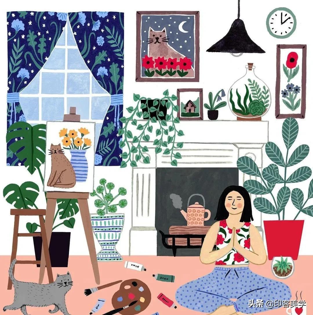 四季插画图片大全,100张唯美插画图