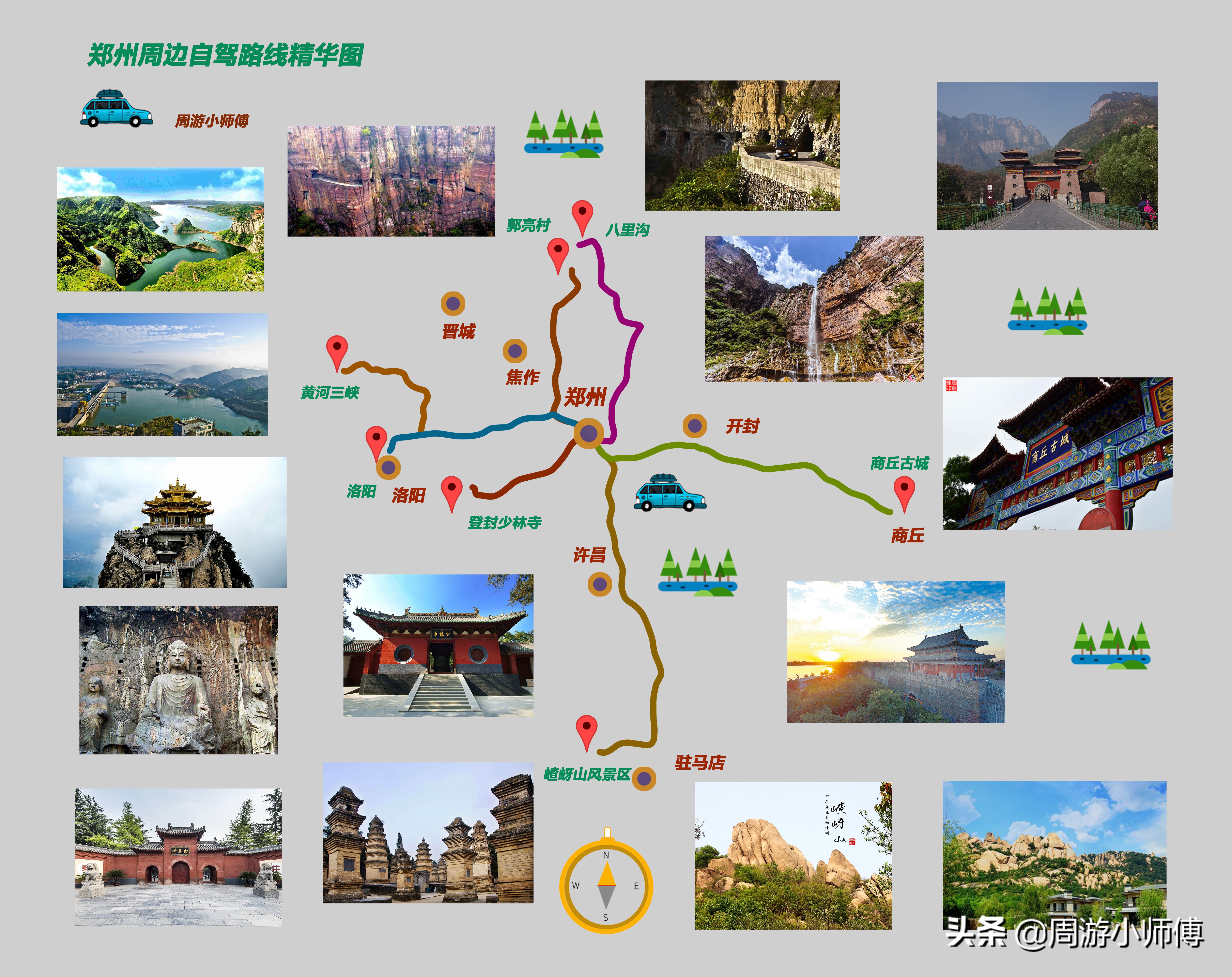 10大顶级自驾路线地图攻略,周边自驾环线线路推荐
