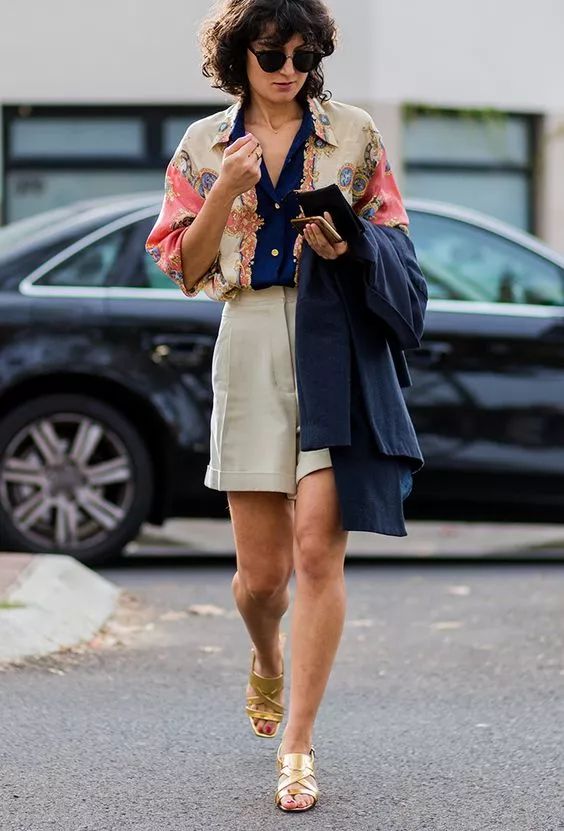 简单大方时尚款休闲五分裙裤推荐,显瘦高腰五分裙裤