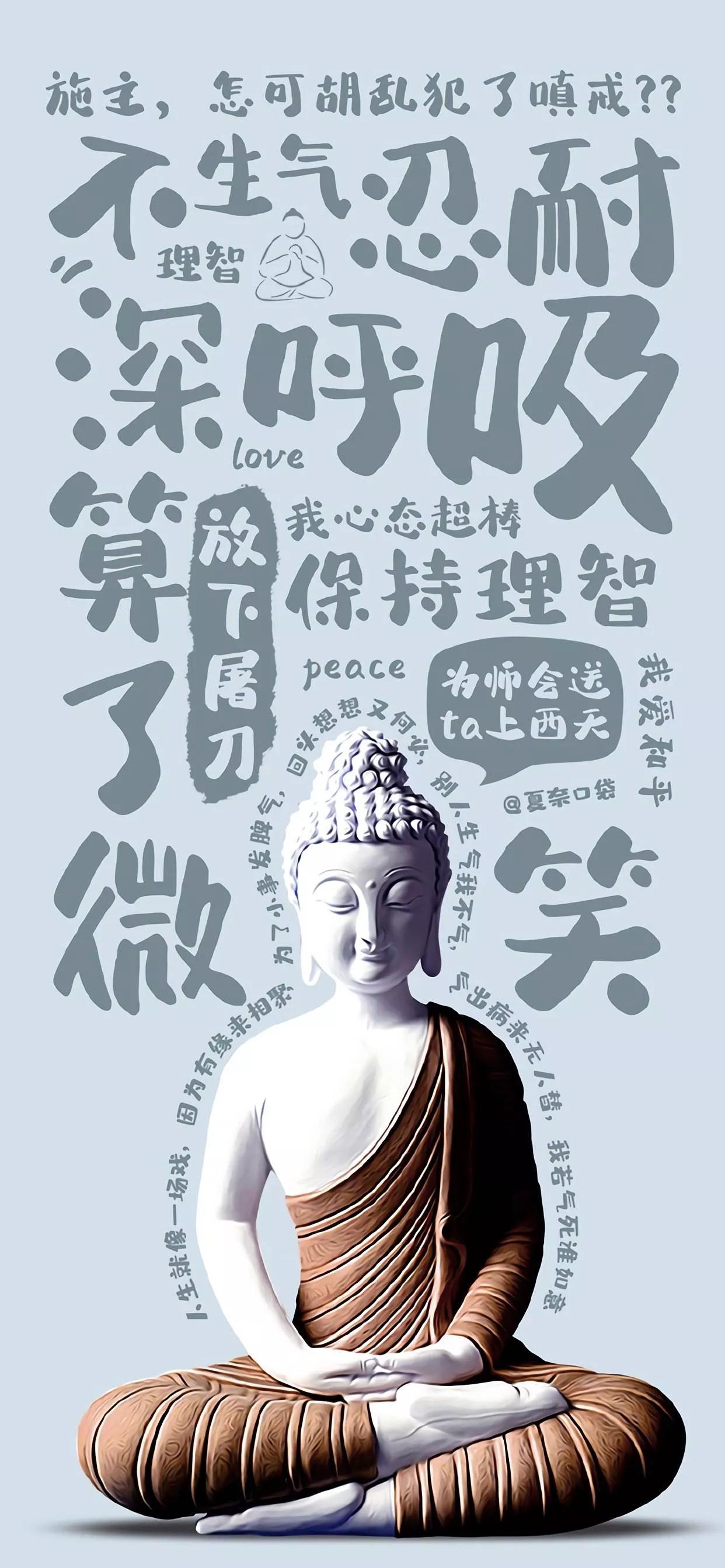 手机壁纸佛系竖屏带字,手机壁纸佛系莲花