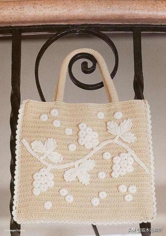多款漂亮时尚的爱尔兰蕾丝钩花配饰手拿包包，附图解