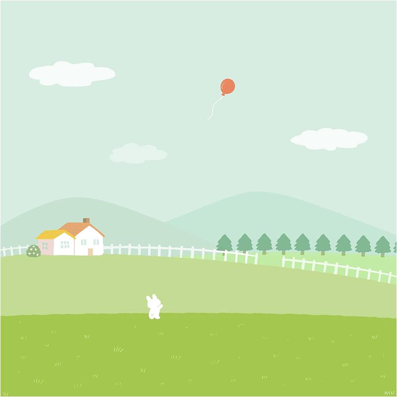 类似于粉兔兔的插画,兔耳少女插画日本