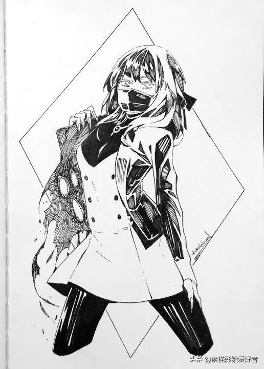 绘画素材|唯美二次元人物线稿，排线临摹练习