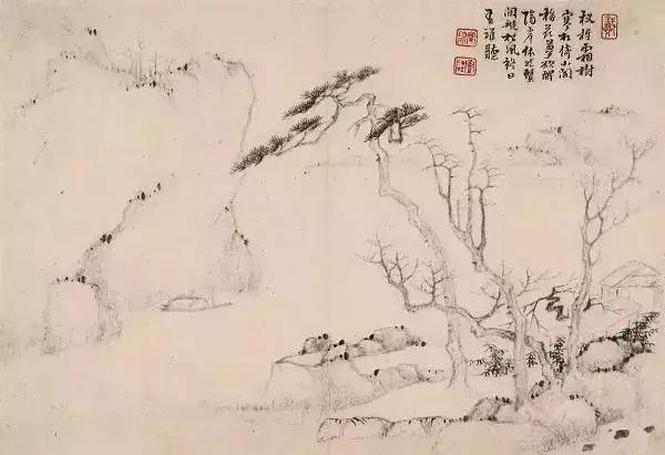 枯笔之境的书法作品,枯笔之境