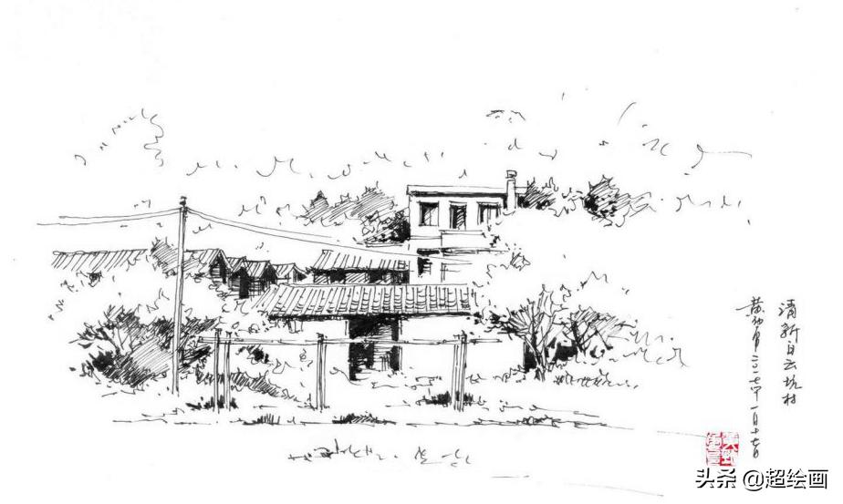 十大顶级钢笔画速写,钢笔速写100幅图片