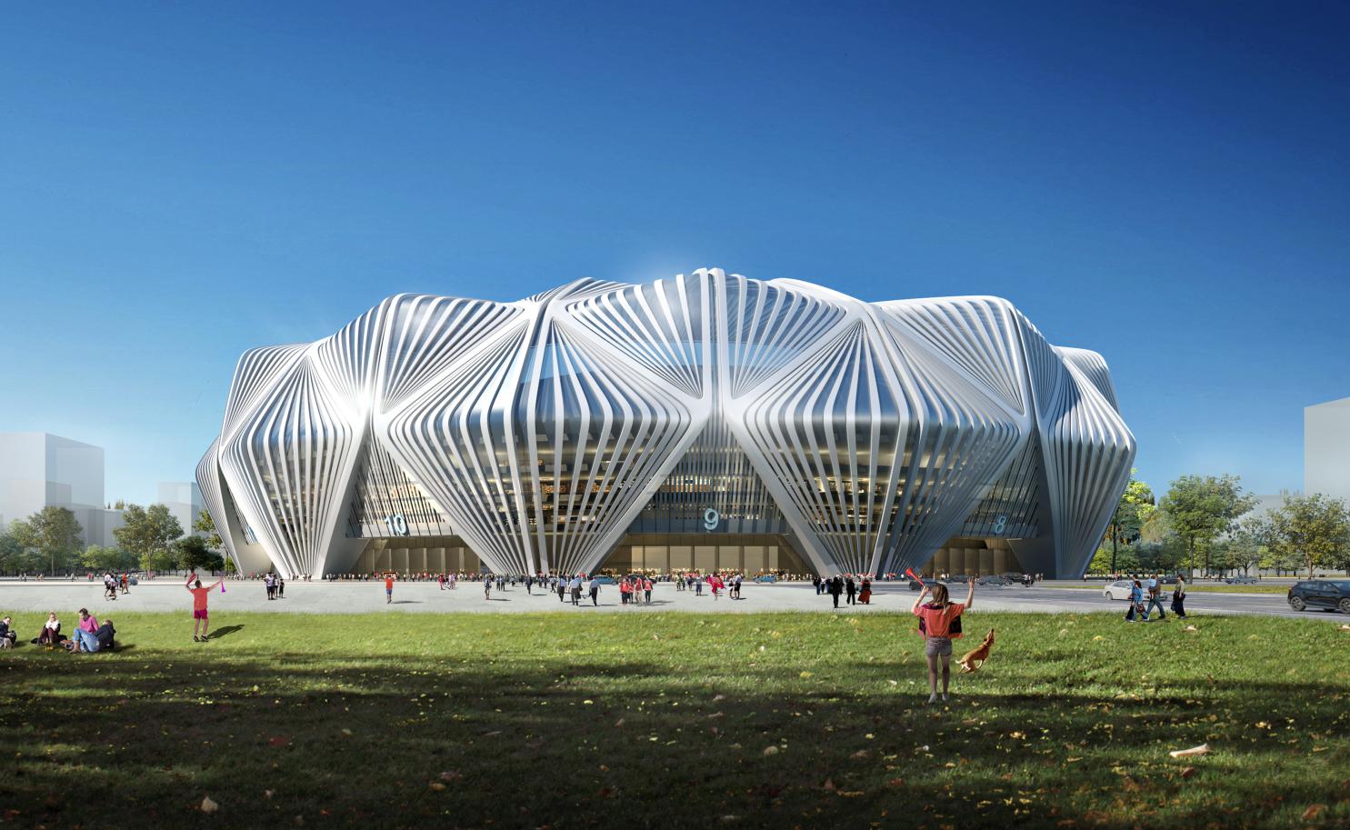 广州恒大世界一流专业足球场,恒大广州足球场效果图