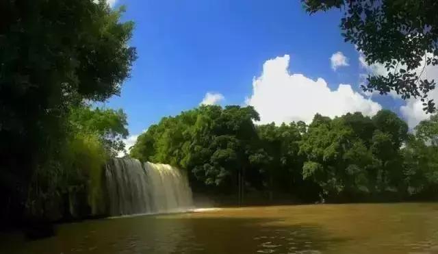 海南白石溪瀑布在哪里,海南白沙罗帅村瀑布