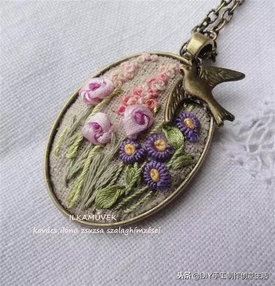 如何绣项链,手工项链绣法