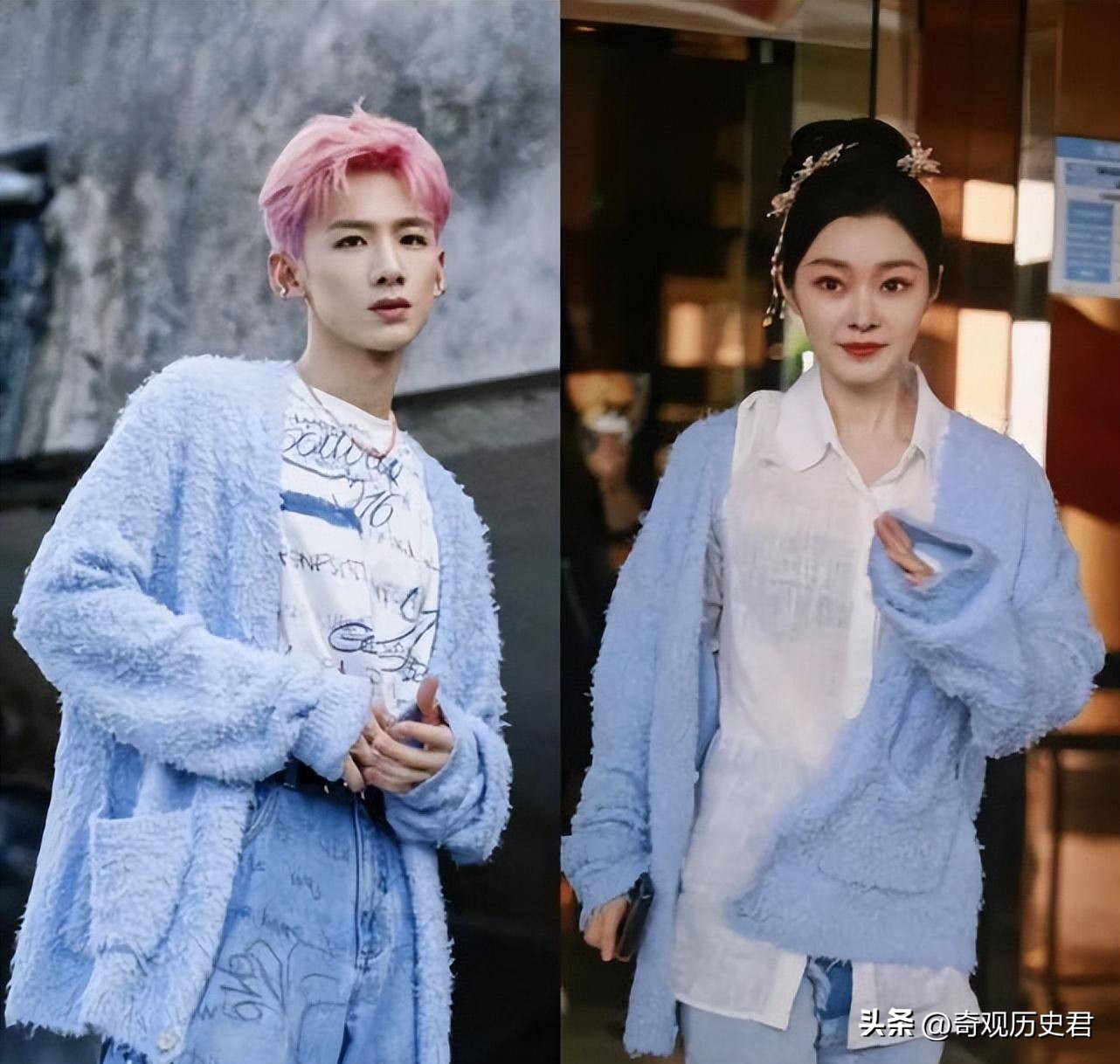 白敬亭宋轶扫楼拍照换玩偶,白敬亭穿外套抱宋轶