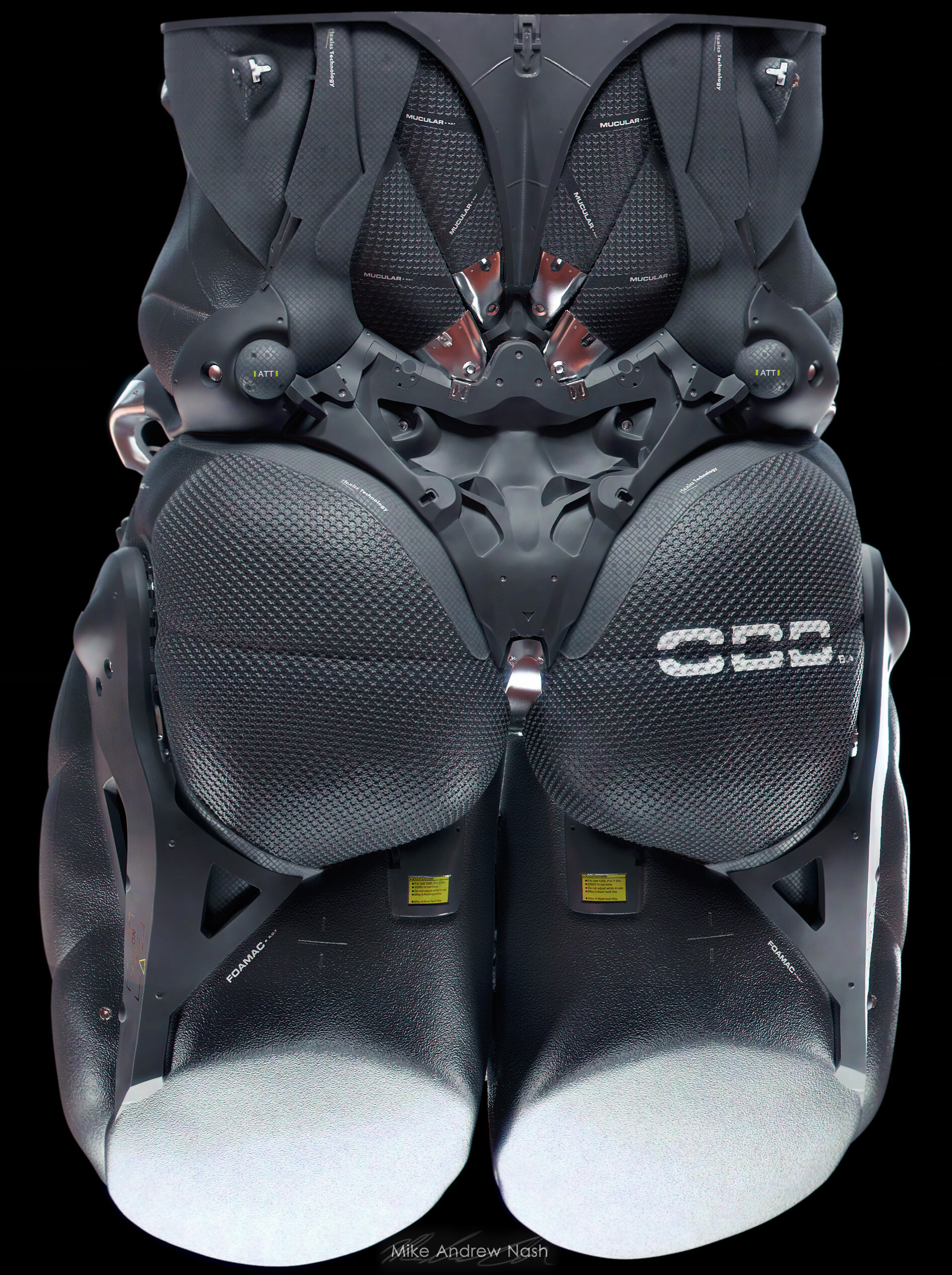 COOL!令人叹为观止的精密机甲穿戴设备｜设计师mikenash作品欣赏