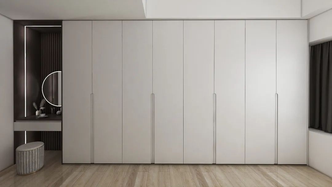 全屋定制衣柜效果图大全轻奢风,极简轻奢装修风格衣柜门
