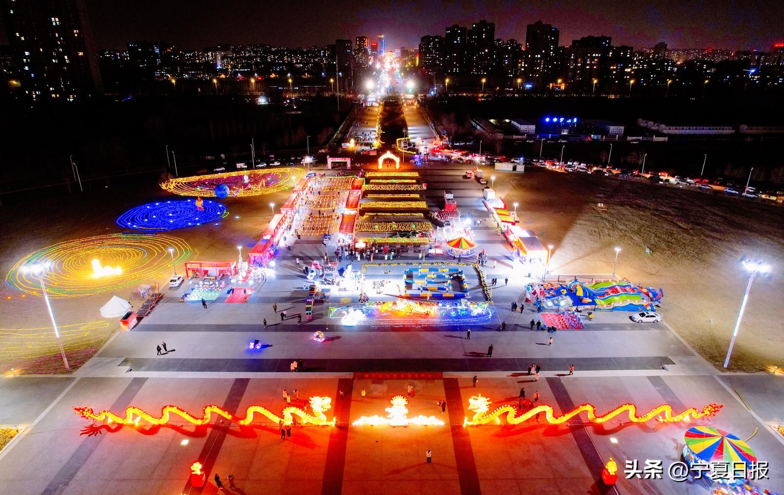 创意花灯照新年,花灯绚丽璀璨流光溢彩让人醉