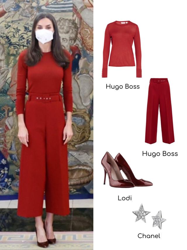 西班牙王后穿什么颜色的衣服好看,西班牙王后穿时尚大衣真拉风