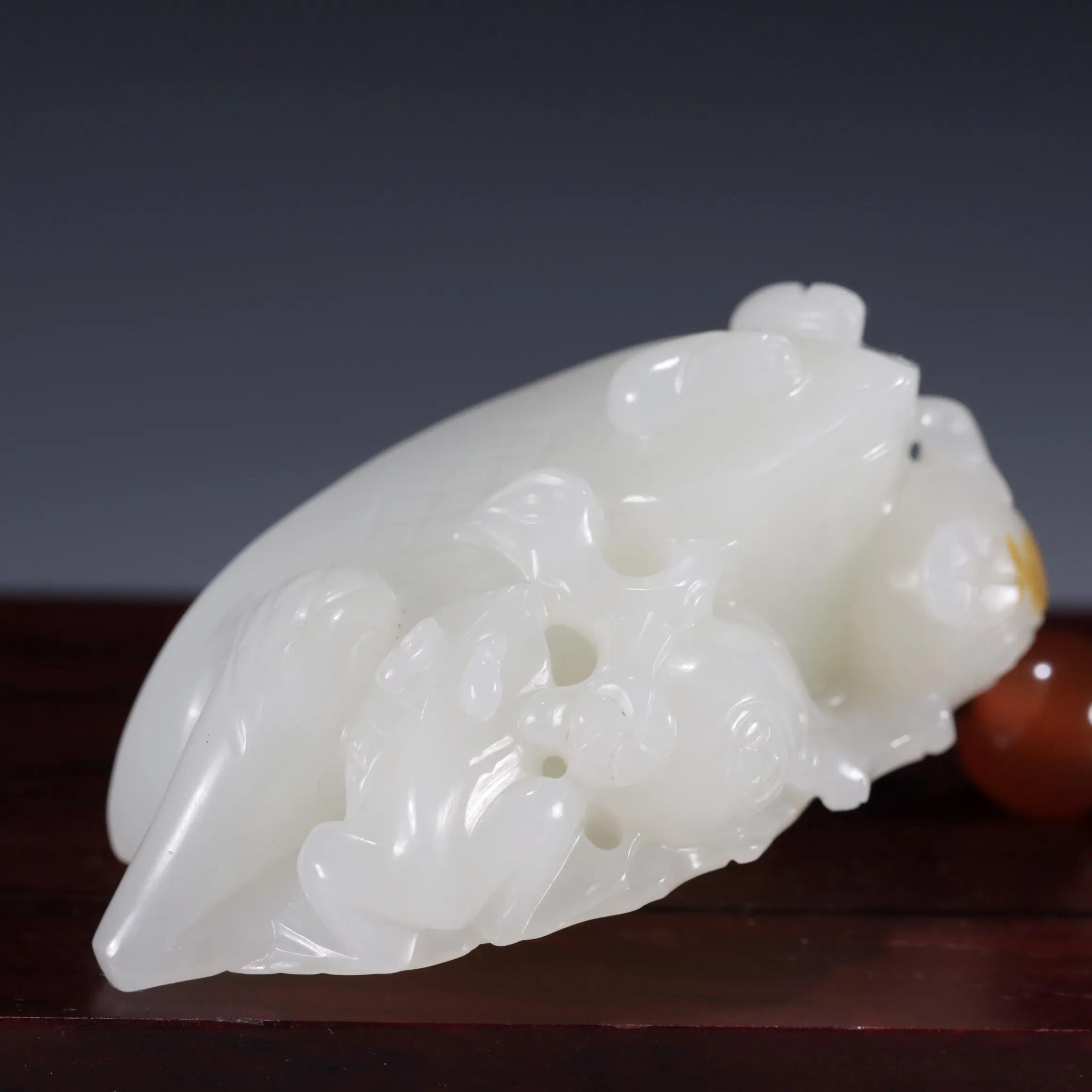 清代和田玉刘海戏金蟾手把件,和田玉金蟾手把件咋穿绳