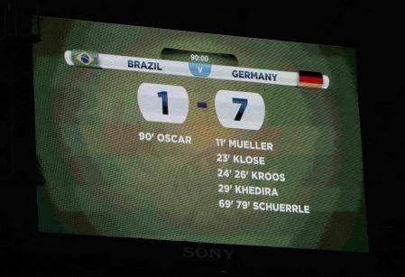 巅峰巴西桑巴军团,2014巴西世界杯米内罗惨案