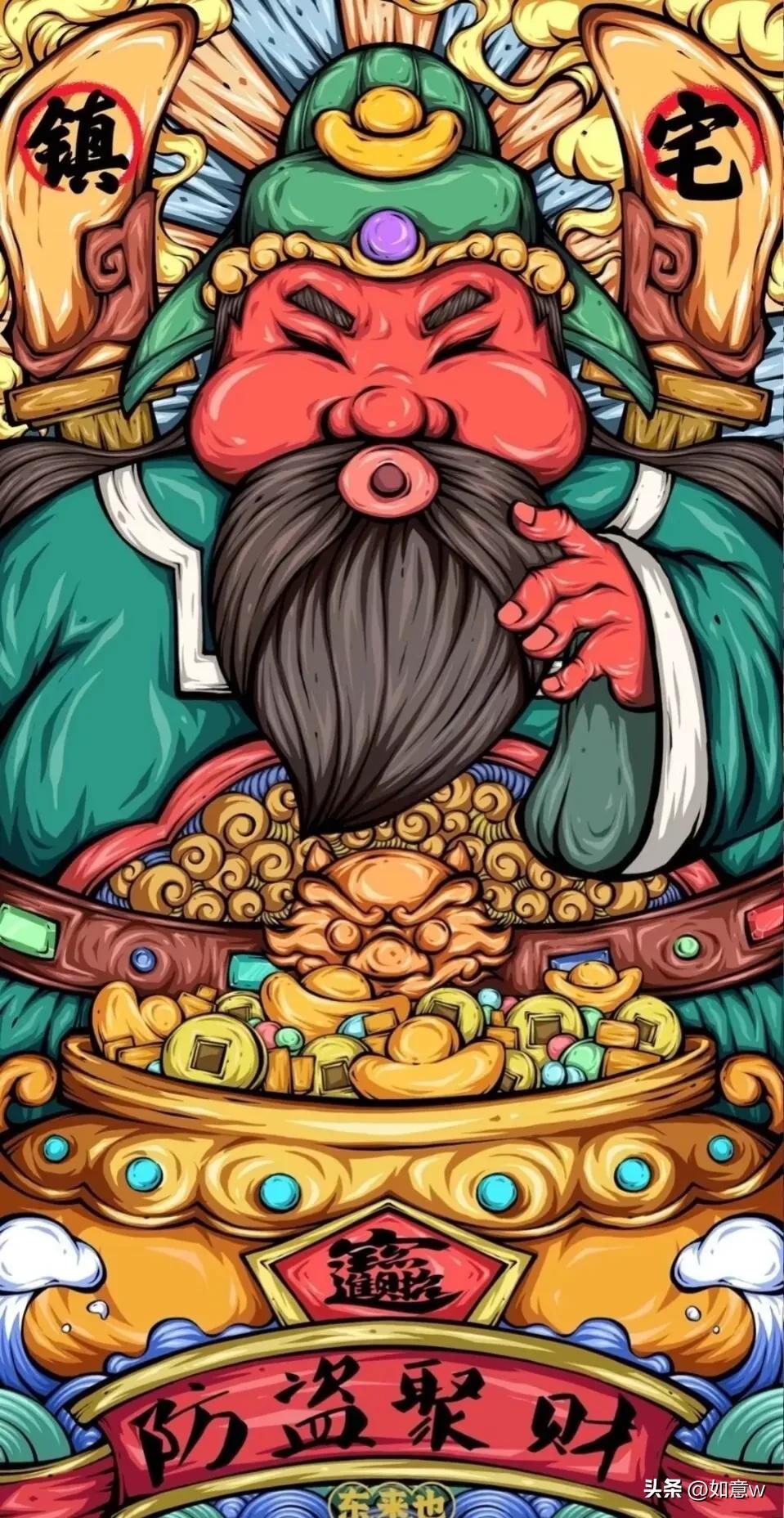 2024暴富财神爷壁纸,财神爷壁纸2023年取图