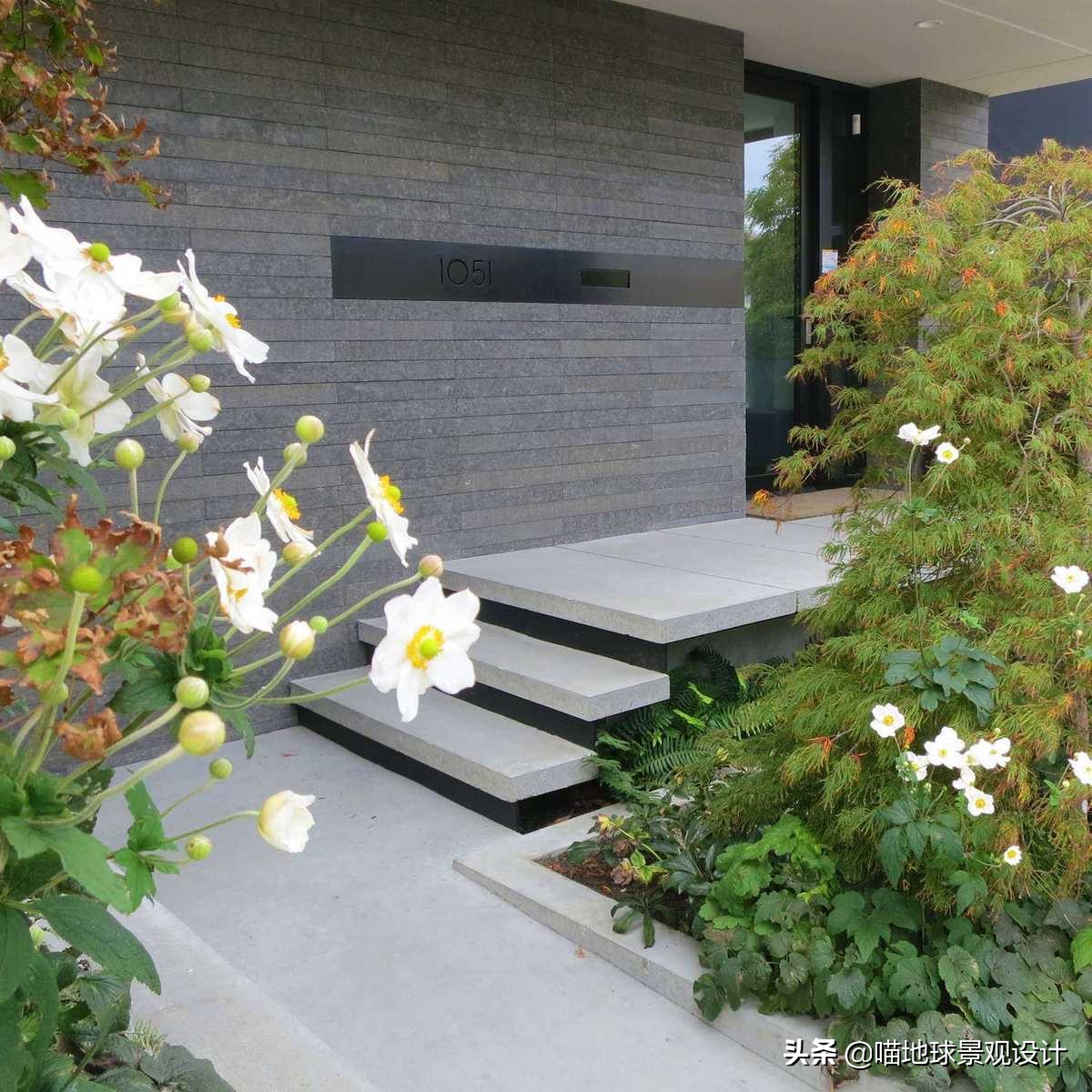 简洁清爽的现代景观别墅庭院赏析,现代简约别墅园林设计效果图