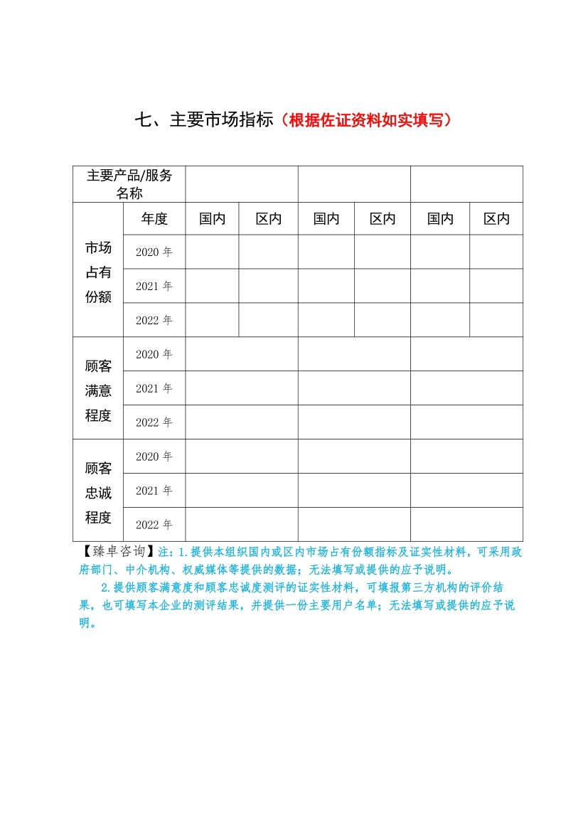 第三届「广西省防城港市」市长质量奖申报表模板