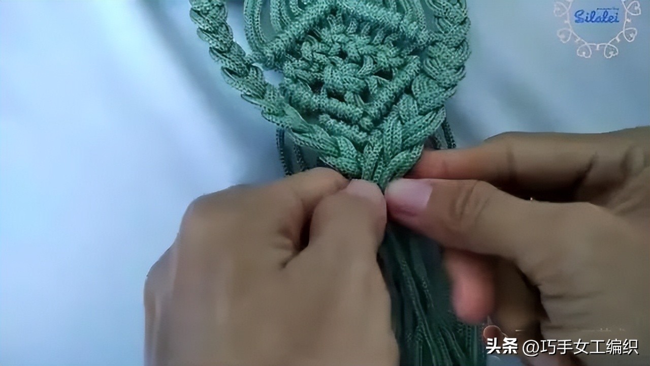 自己用绳子编一个东西,绳子编小包教程