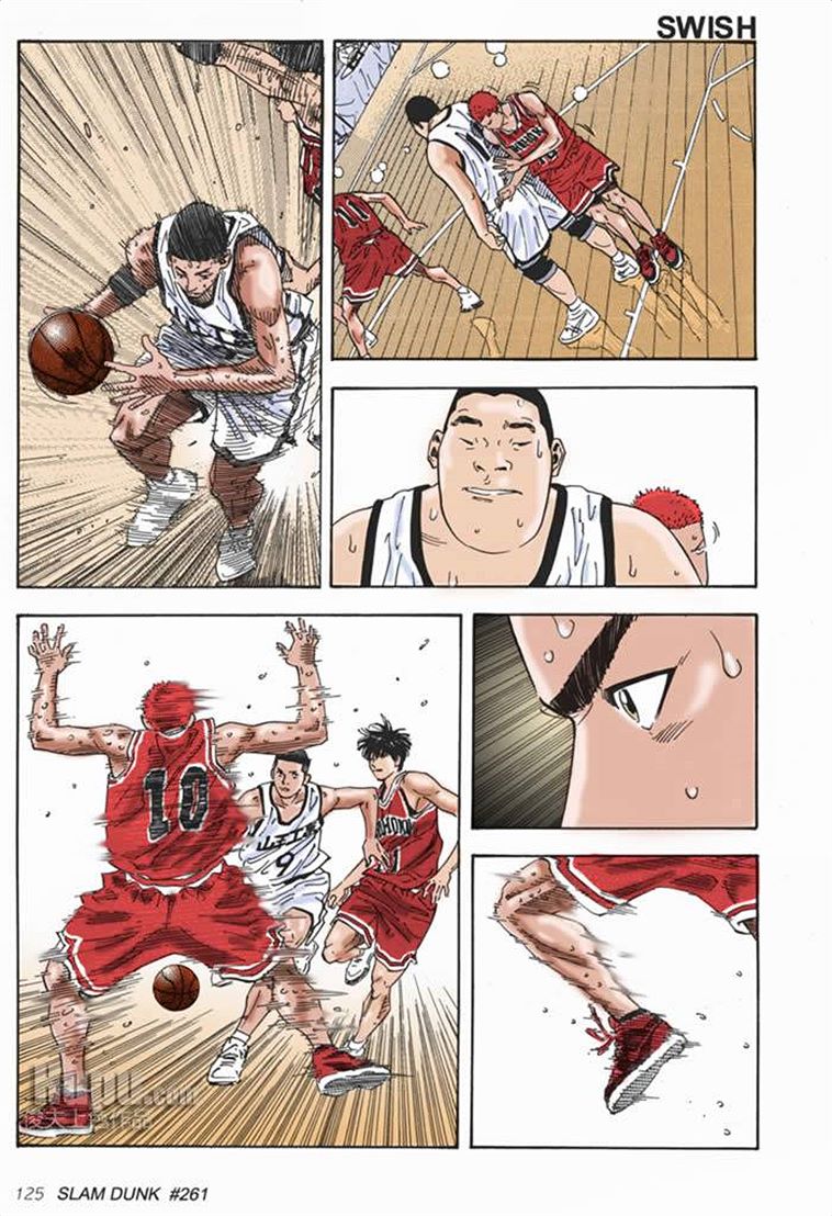 流川枫对战泽北漫画,流川vs泽北灌篮高手