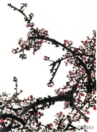 刘存惠梅花的各种画法,梅花基本画法