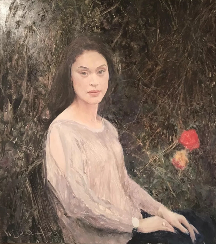 何多苓俄罗斯写生油画,何多苓油画2007