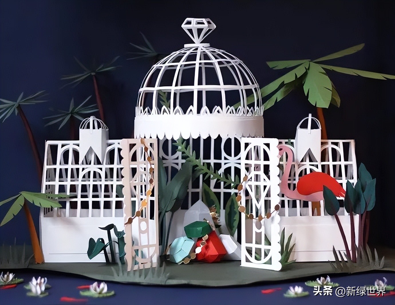 纸艺作品绘画,千变万化的纸艺术作品